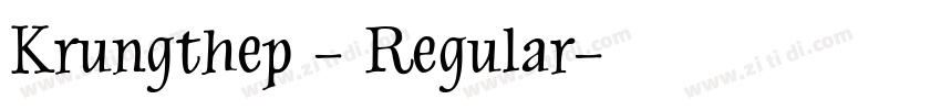 Krungthep - Regular字体转换